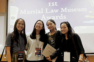 Student is Martial Law Museum Awards Finalist