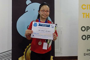 Student is Top 2 in an International English Language Competition