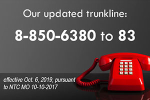 Our Updated Trunkline